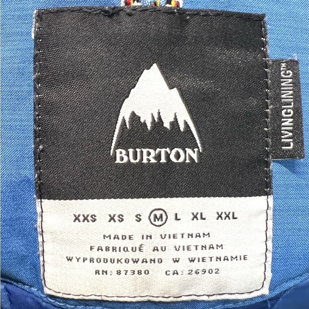 Burton Jet Set Blue Snowboard Ski Snow Sport Outdoor Winter Coat Women’s Medium - Picture 16 of 16